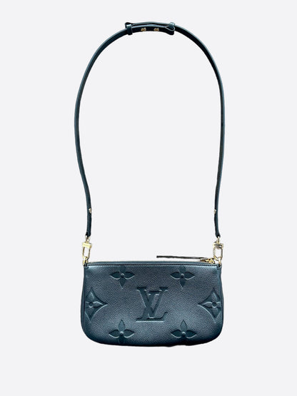 Louis Vuitton Black Monogram Empreinte Pochette