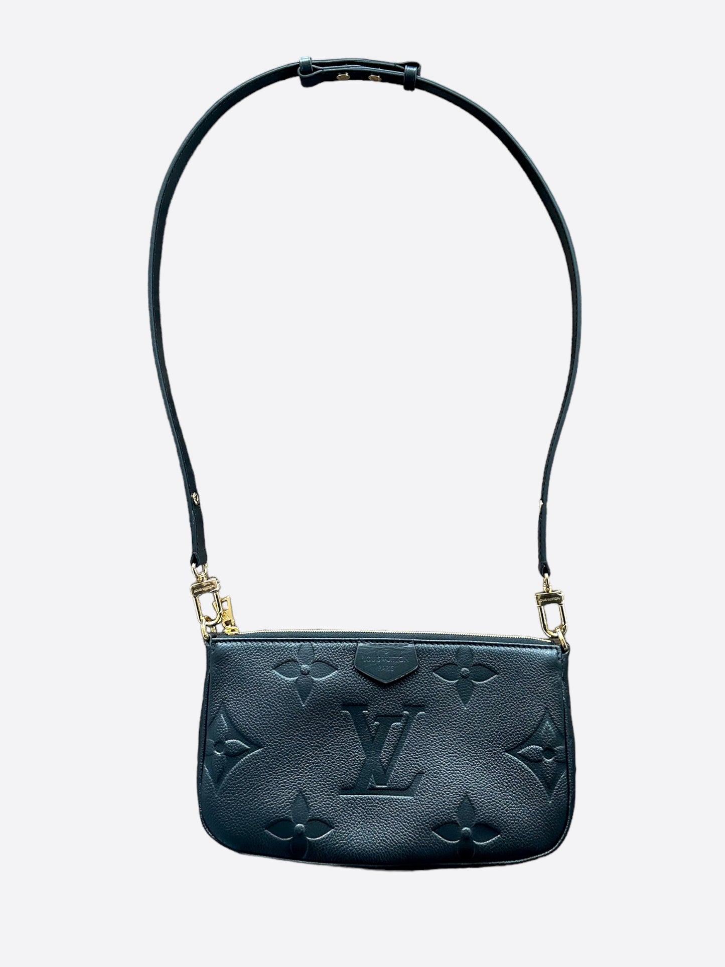 Louis Vuitton Black Monogram Empreinte Pochette