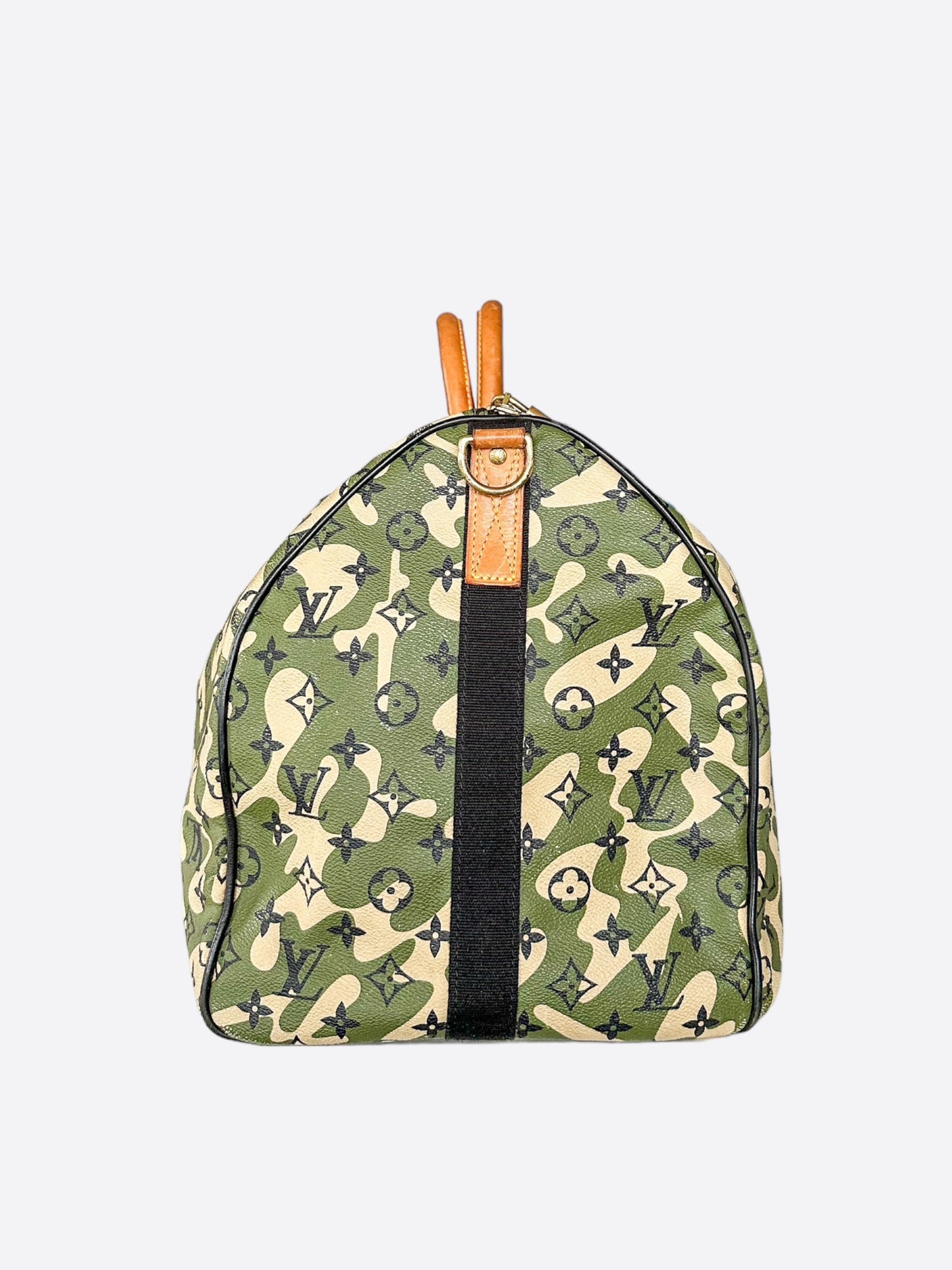 Louis Vuitton Takashi Murakami Camo Monogram Keepall 55