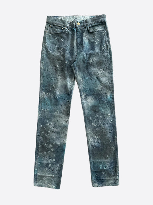 Louis Vuitton Dark Blue Galaxy Monogram Jeans