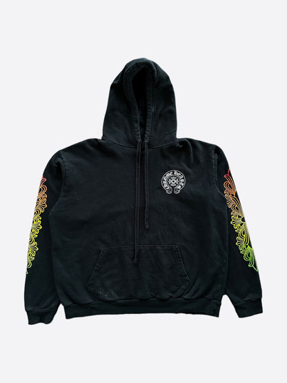 Chrome Hearts Black Gradient Circle Logo Hoodie