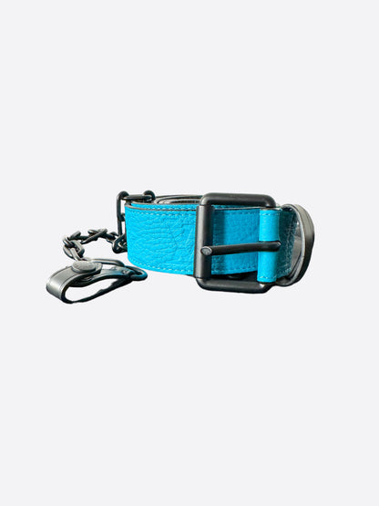 Louis Vuitton Blue Monogram Signature Chain Belt