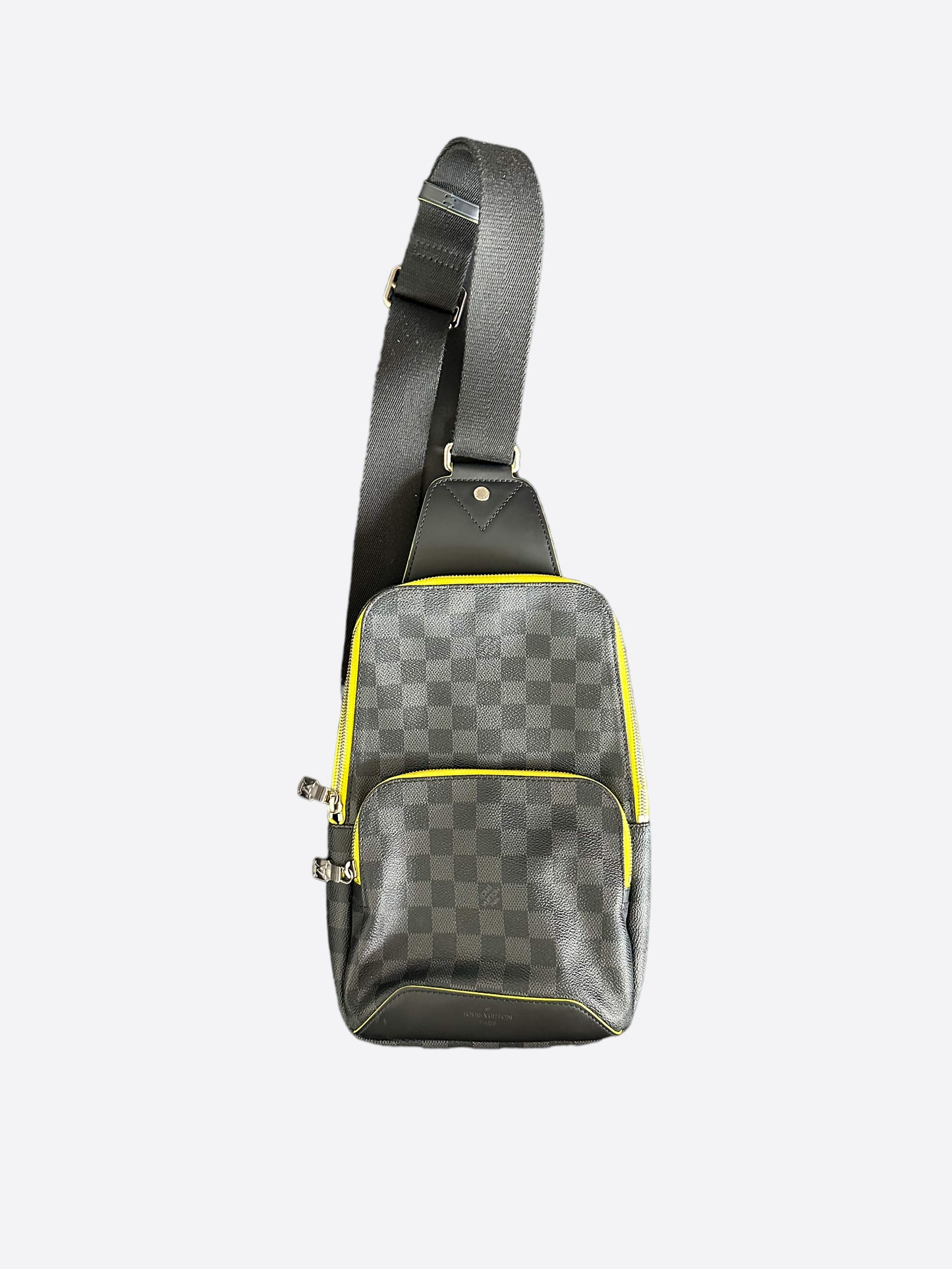 lv round yellow sling bag