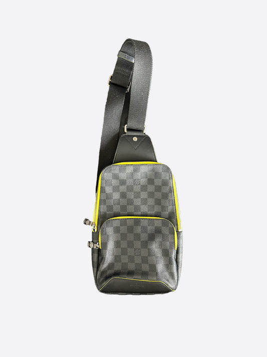 Louis Vuitton Yellow Damier Graphite Avenue Sling