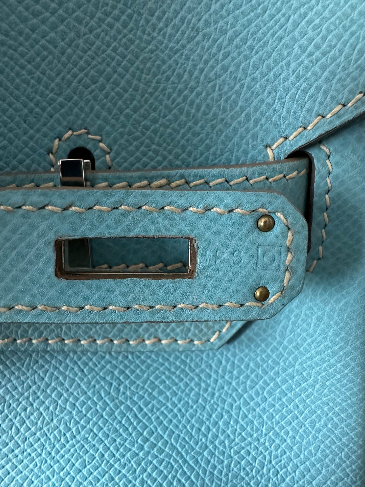 Hermès Blue Epsom Leather Birkin 30