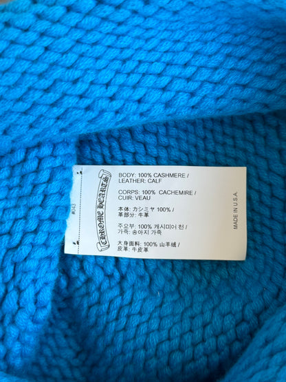Chrome Hearts Blue & Purple Cross Patch Cashmere Beanie