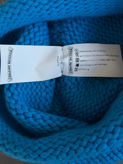Chrome Hearts Blue & Purple Cross Patch Cashmere Beanie