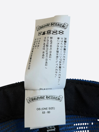 Chrome Hearts Blue, White & Red Eyechart Trucker Hat