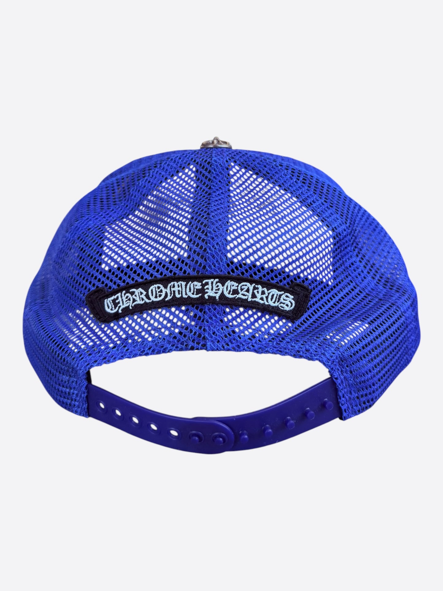 Chrome Hearts Blue & White Multicolor Cross Trucker Hat