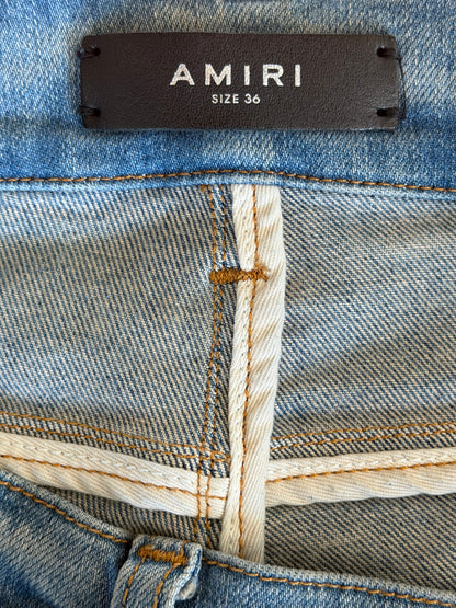Amiri Clay Indigo & White Patch MX1 Jeans