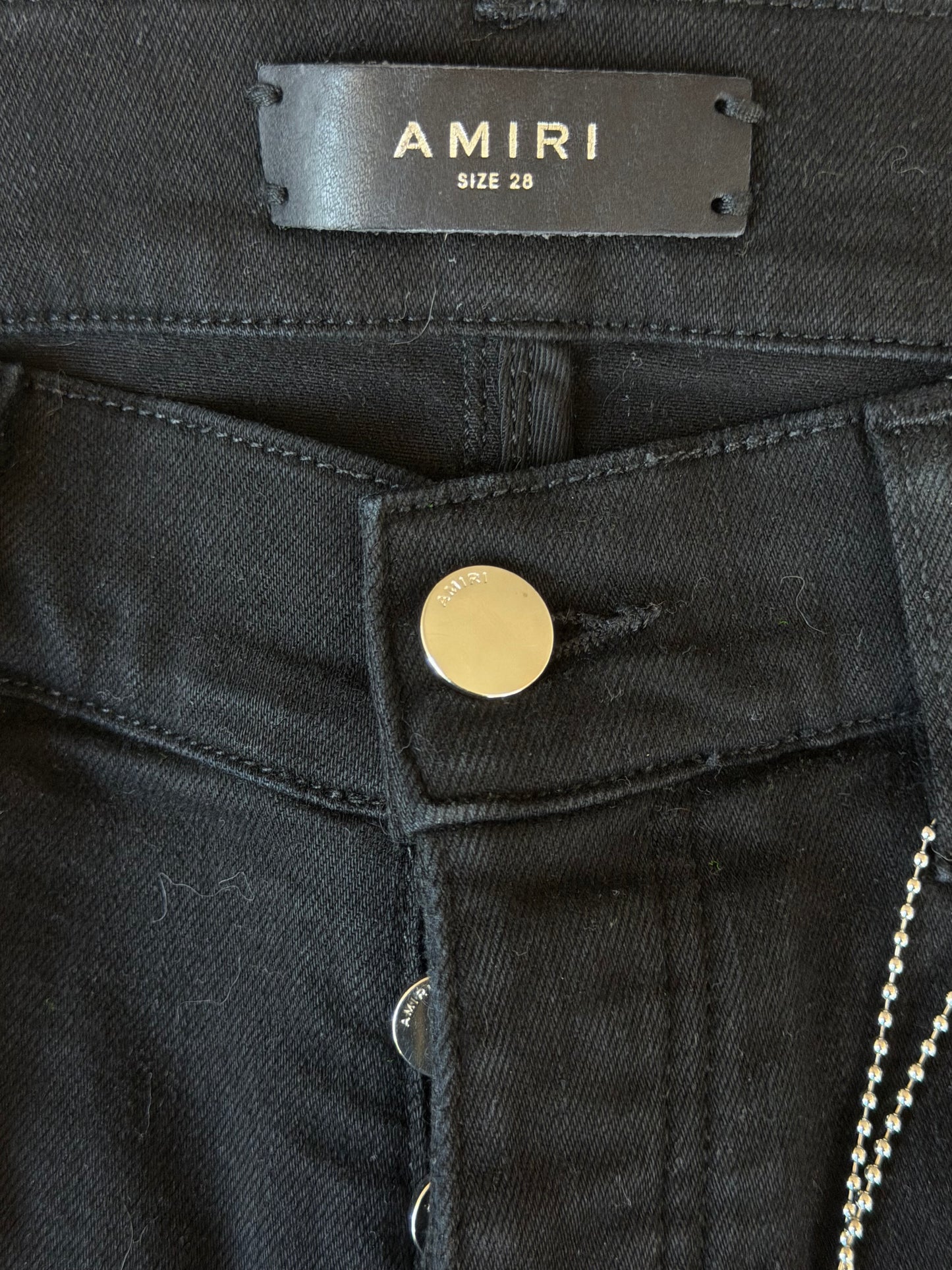Amiri Black & Blue Patch MX1 Jeans