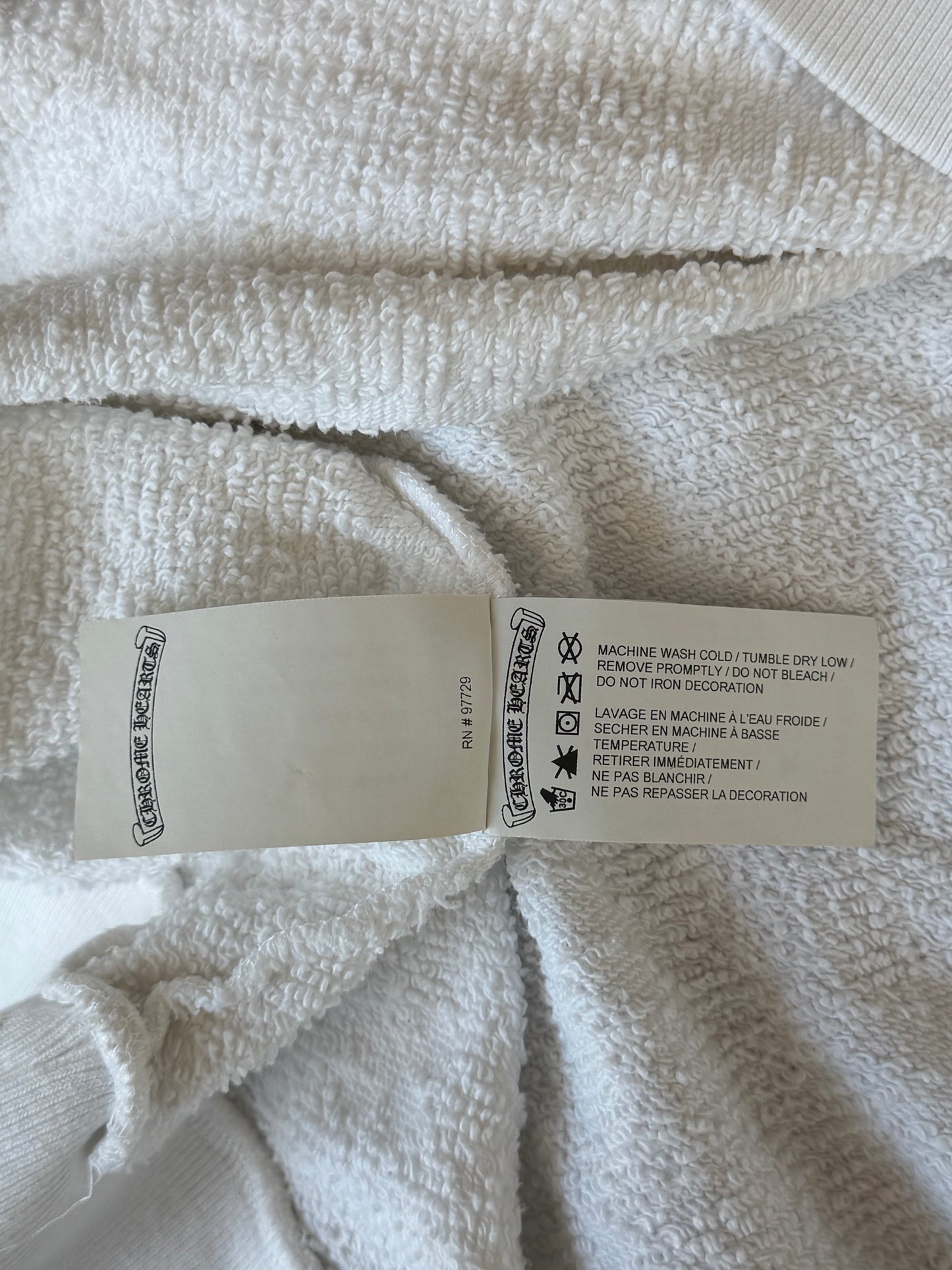 Chrome Hearts White Cross Jacquard Embroidered Sweater