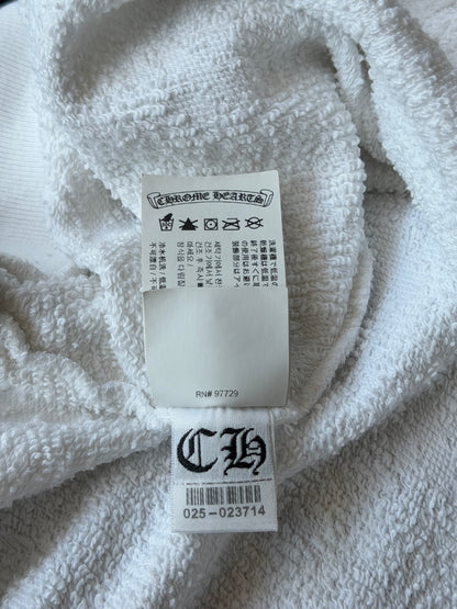 Chrome Hearts White Cross Jacquard Embroidered Sweater