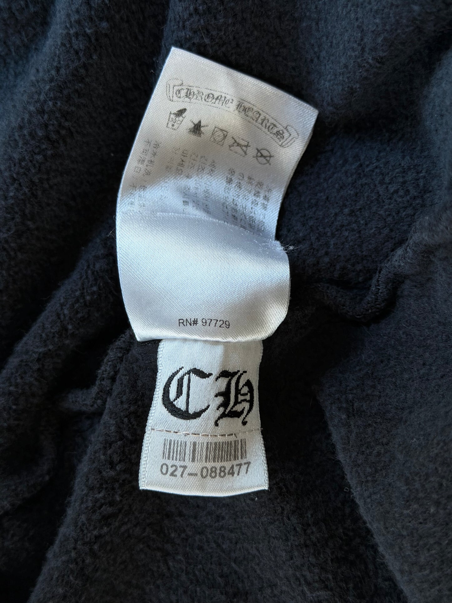 Chrome Hearts Black & Multicolor Cross Zip Up Hoodie