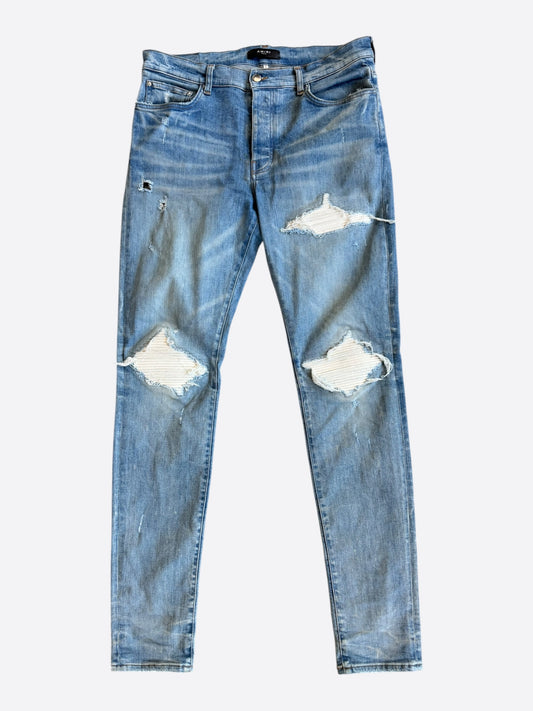Amiri Clay Indigo & White Patch MX1 Jeans