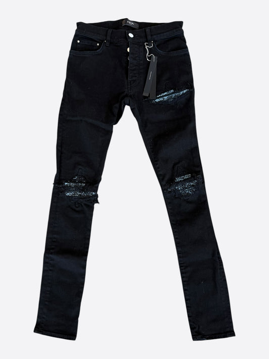 Amiri Black & Blue Patch MX1 Jeans