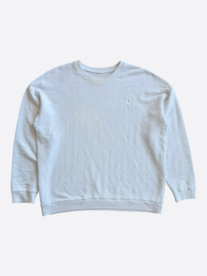 Chrome Hearts White Cross Jacquard Embroidered Sweater