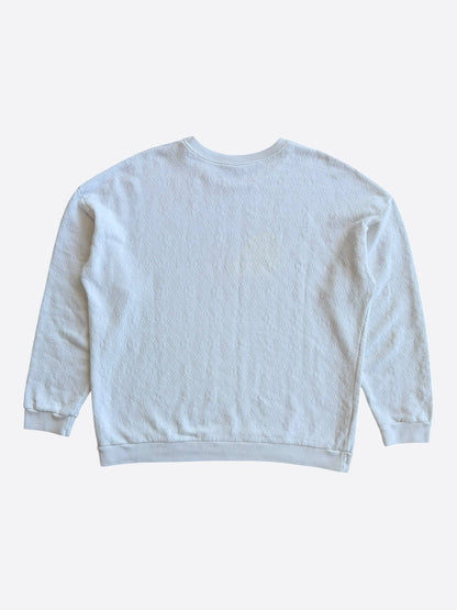 Chrome Hearts White Cross Jacquard Embroidered Sweater