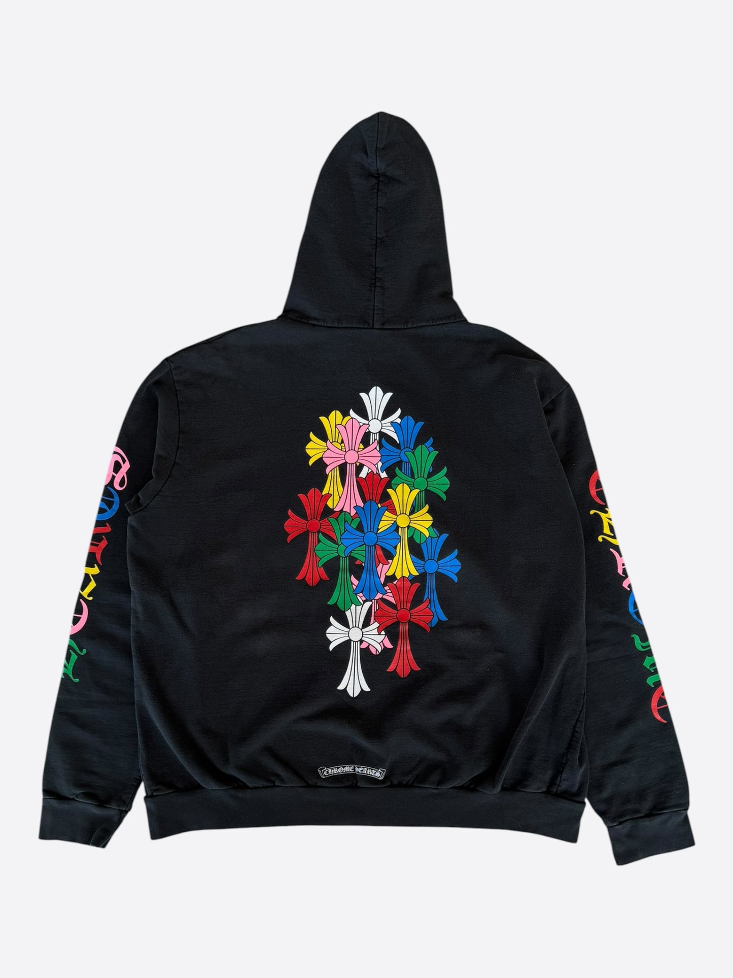 Chrome Hearts Black & Multicolor Cross Zip Up Hoodie
