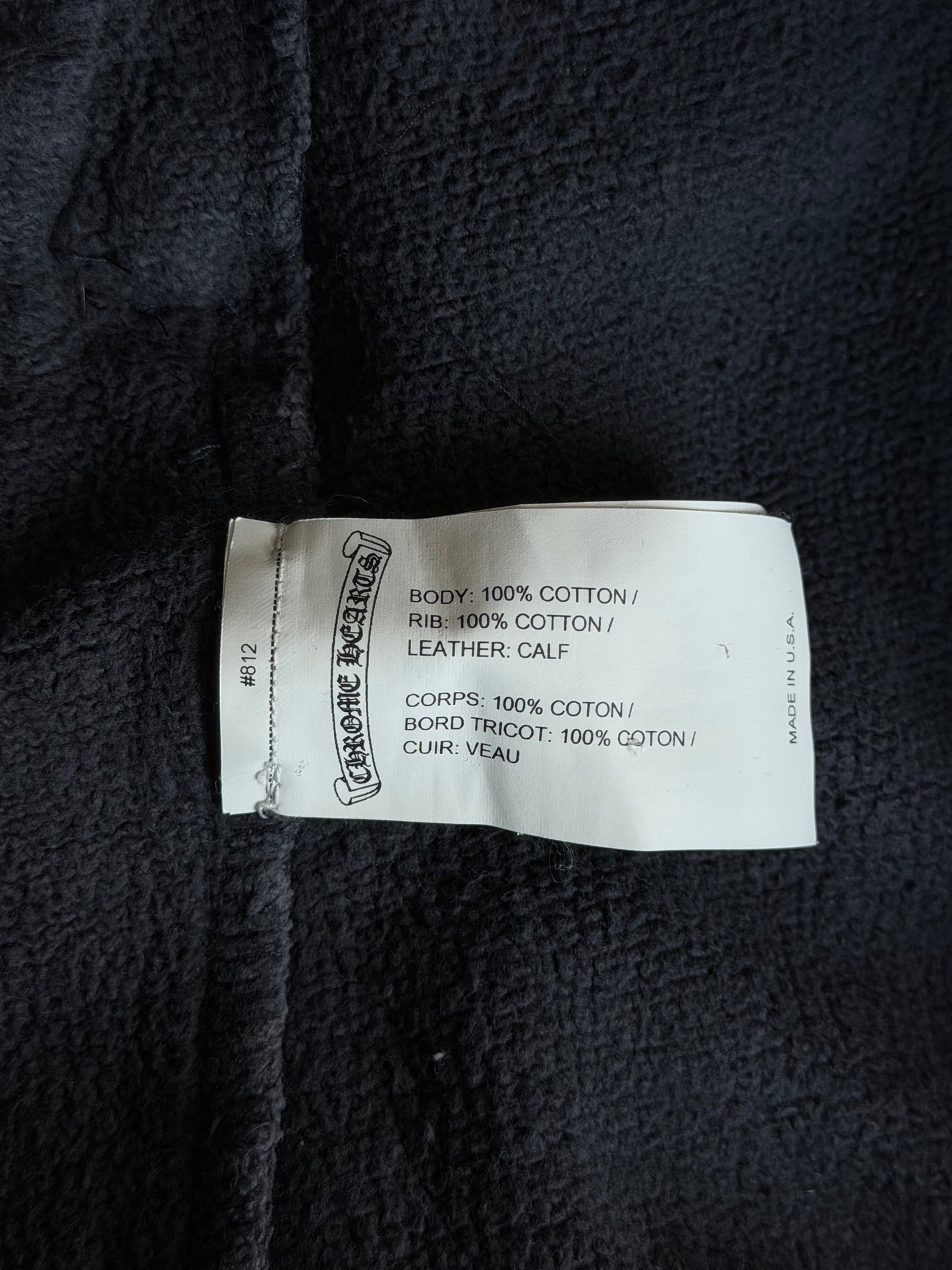 Chrome Hearts Navy & Red Triple Cross Patch Paper Jam Sweatpants