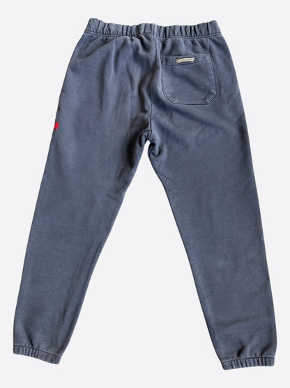 Chrome Hearts Navy & Red Triple Cross Patch Paper Jam Sweatpants
