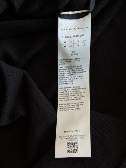 Rick Owens Black Eyelet Jumbo T-Shirt
