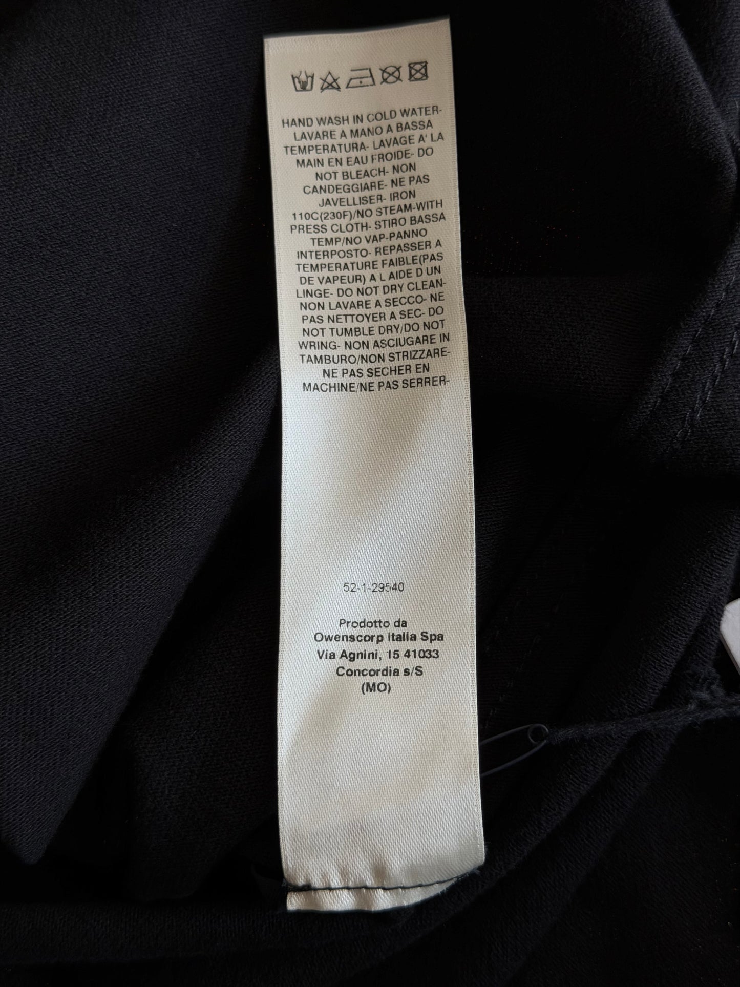 Rick Owens Black Eyelet Jumbo T-Shirt