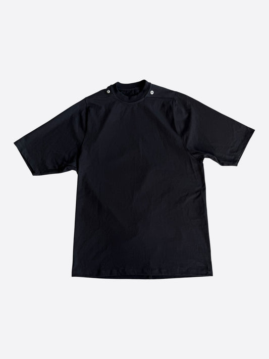 Rick Owens Black Eyelet Jumbo T-Shirt