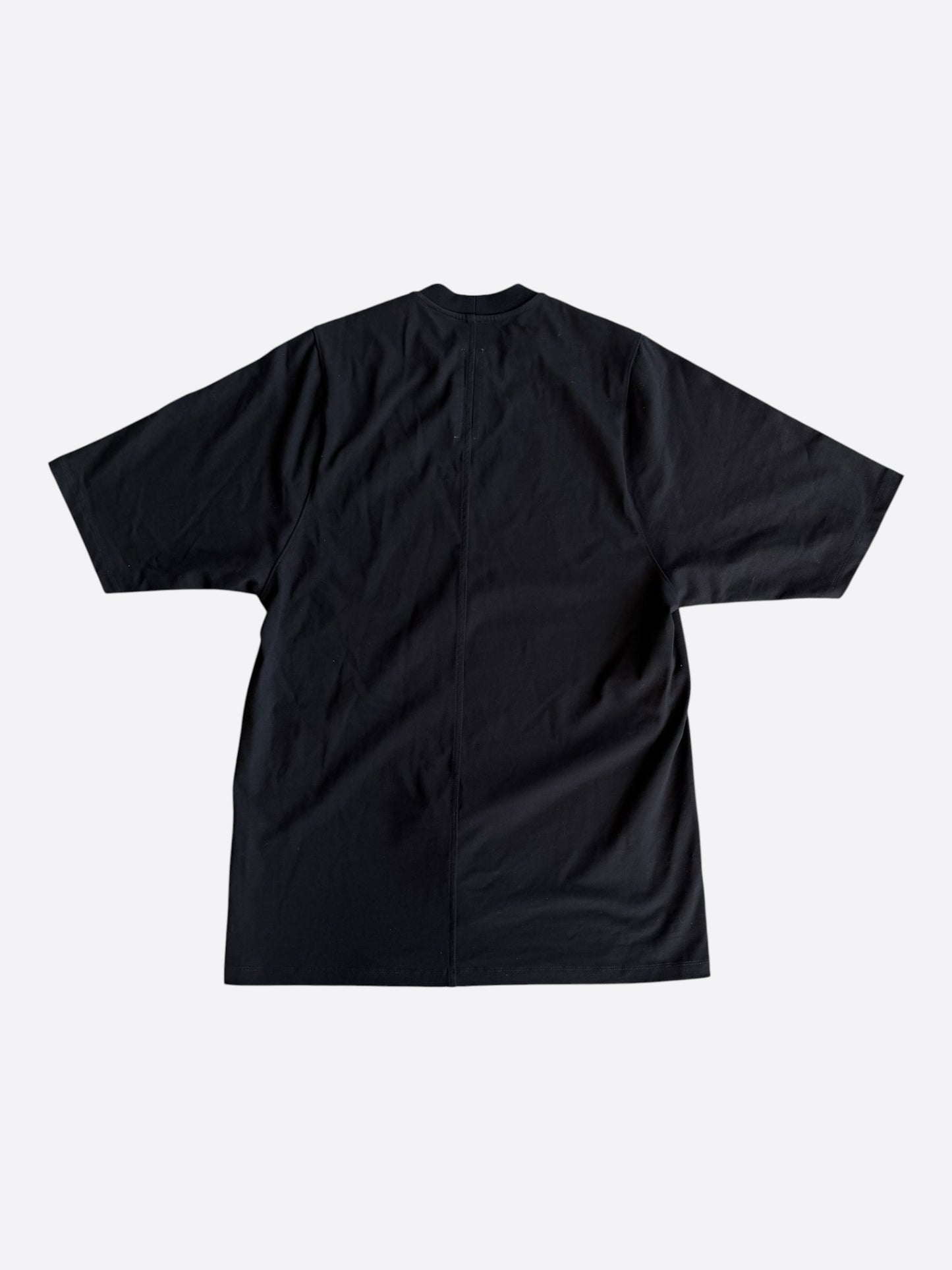Rick Owens Black Eyelet Jumbo T-Shirt