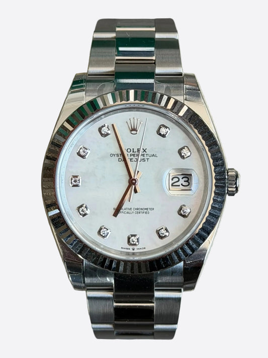 Rolex Mother Of Pearl Diamond Dial Datejust 41MM