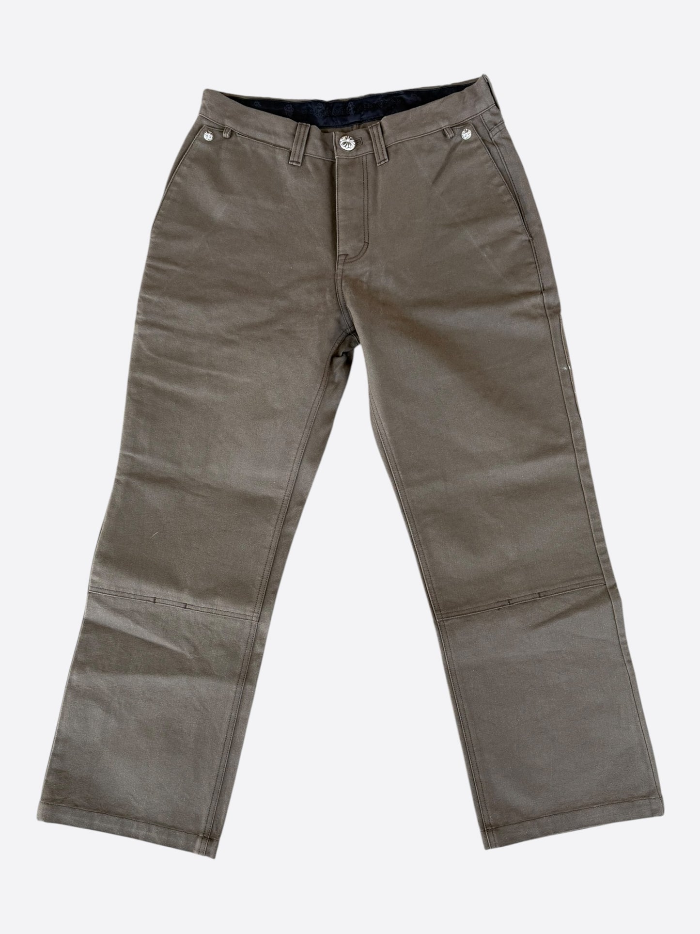 Chrome Hearts Brown & Black Cross Patch Carpenter Pants