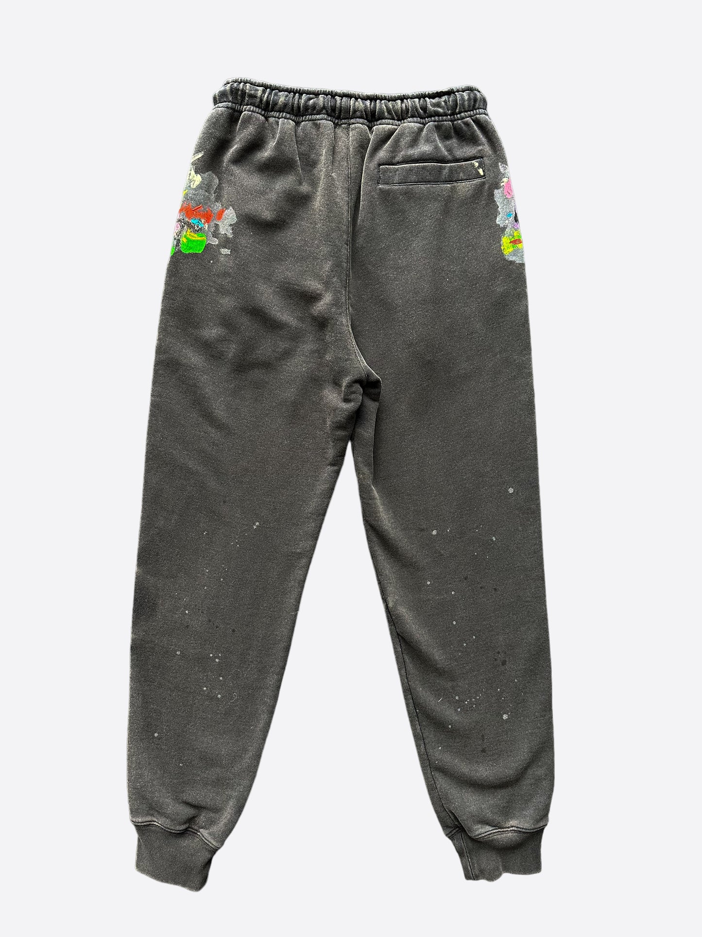 Gallery Dept Lanvin Washed Black Paint Splatter Sweatpants