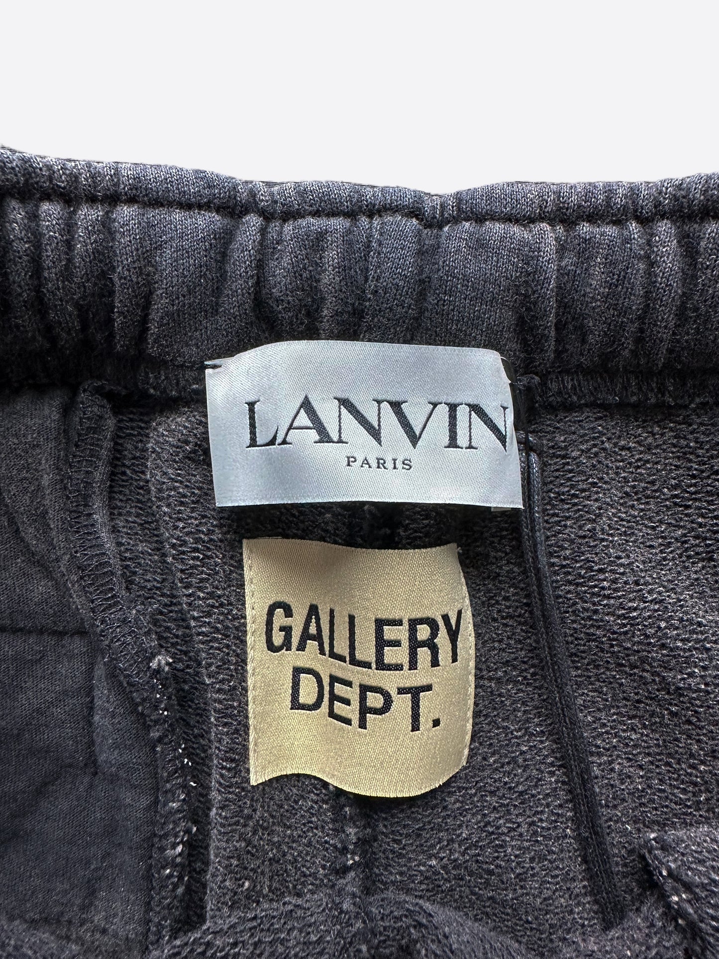 Gallery Dept Lanvin Washed Black Paint Splatter Sweatpants