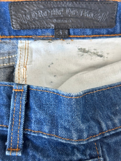 Chrome Hearts Levis Blue & Black Cross Patch Jeans