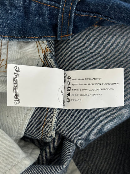 Chrome Hearts Levis Blue & Black Cross Patch Jeans