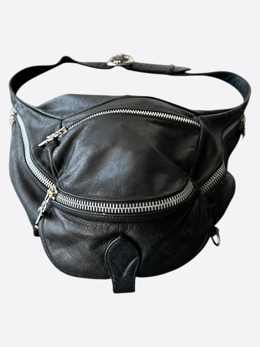 Chrome Hearts Black Leather XL Snat Pack