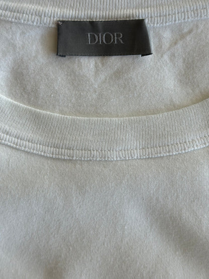Dior White CD Icon Embroidered T-Shirt