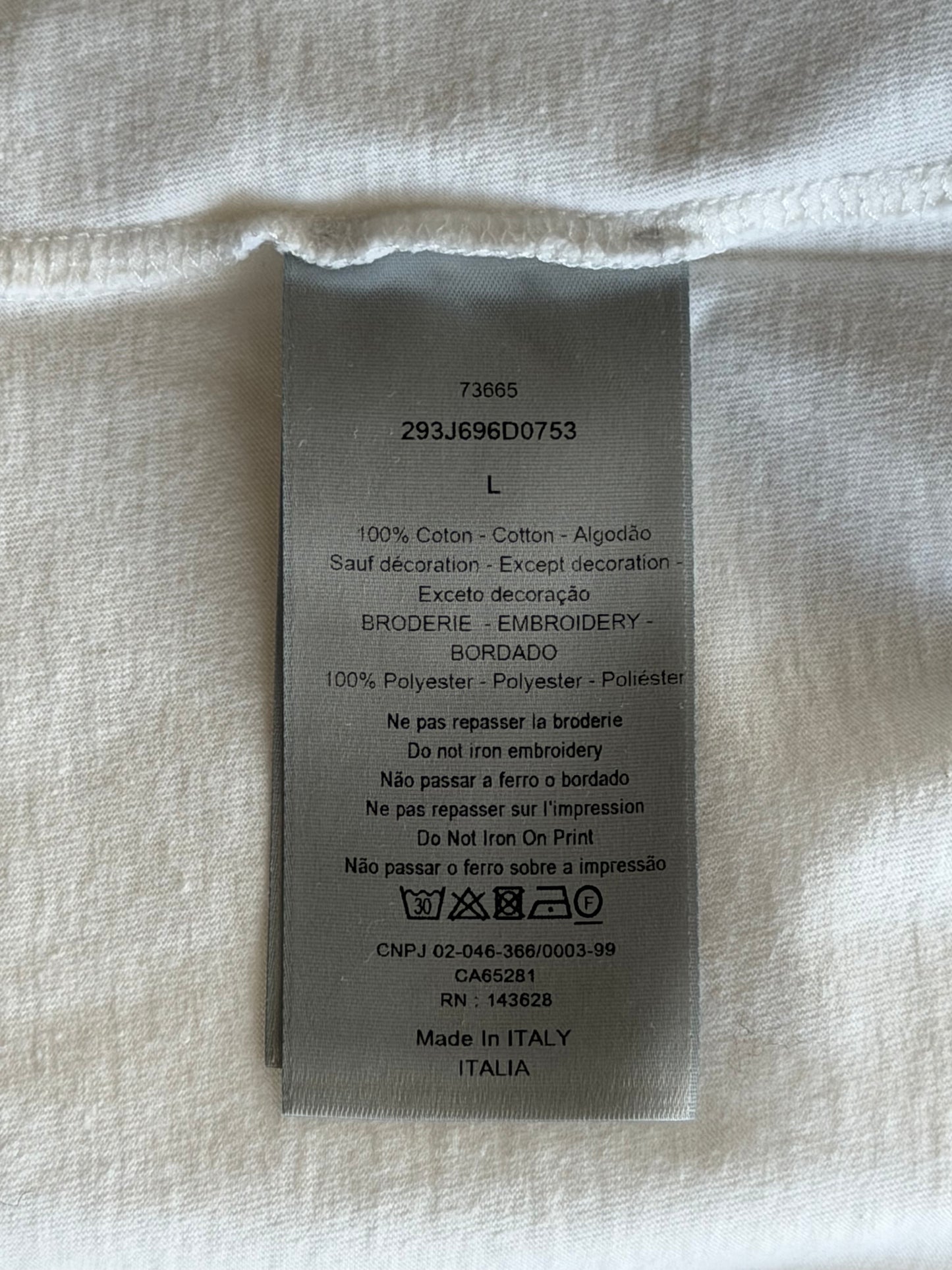 Dior White Mount Zion Graphic T-Shirt