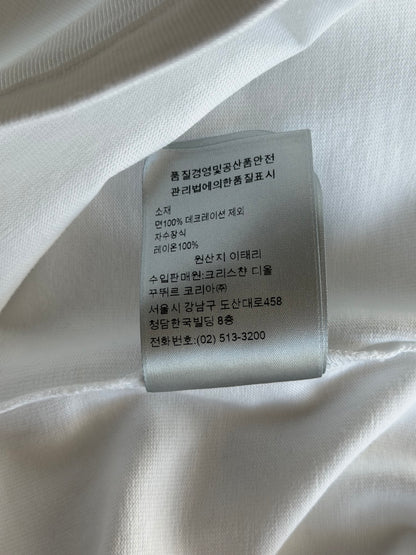 Dior White CD Icon Embroidered T-Shirt