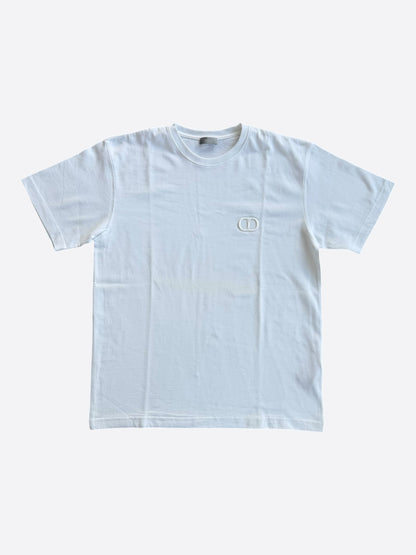 Dior White CD Icon Embroidered T-Shirt