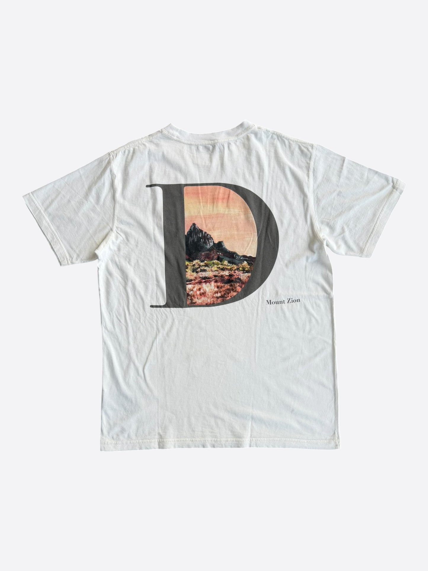 Dior White Mount Zion Graphic T-Shirt