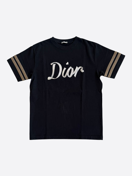 Dior Black & Silver 47 Logo T-Shirt