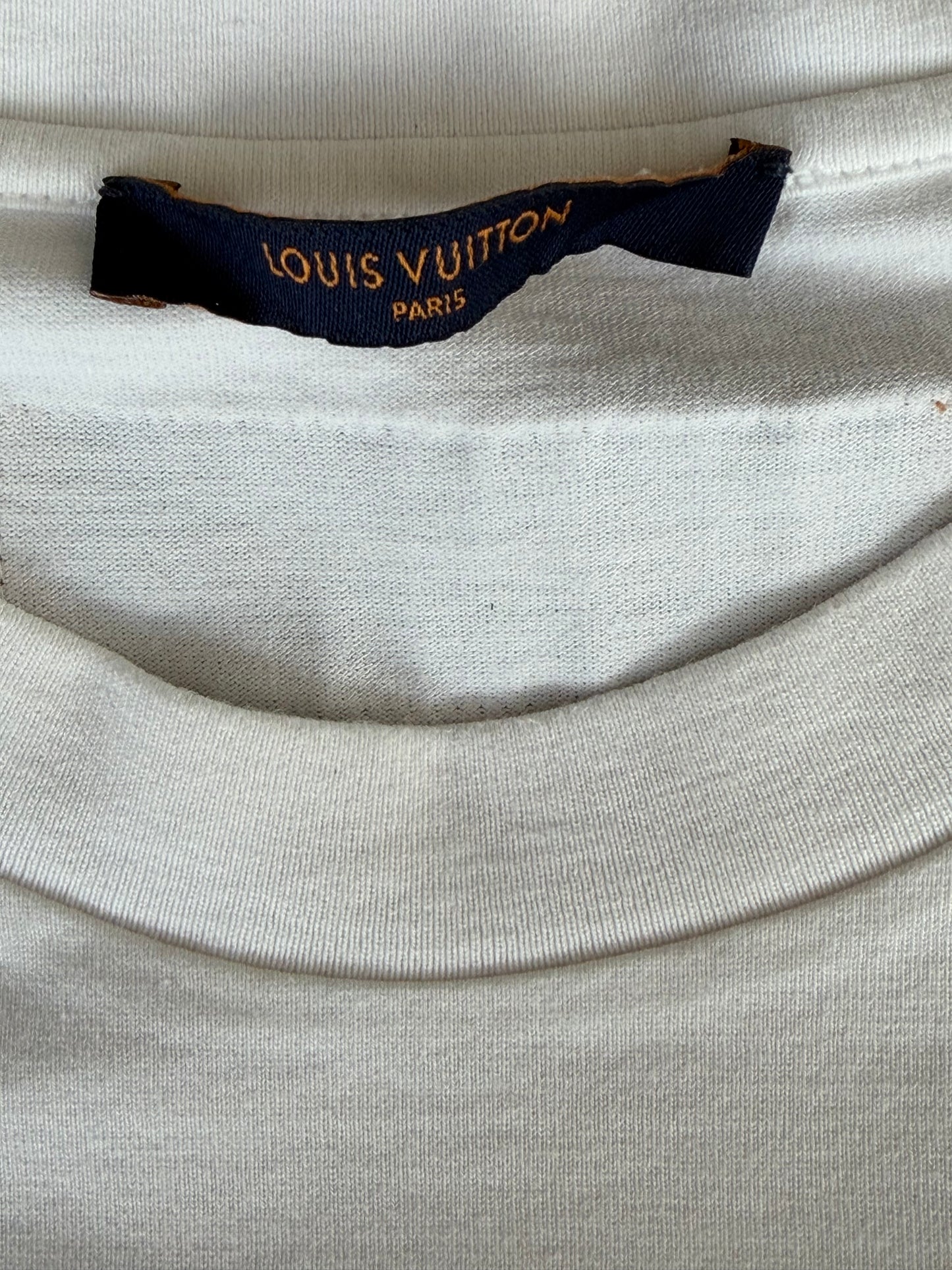Louis Vuitton White Multicolor Pastel Monogram T-Shirt
