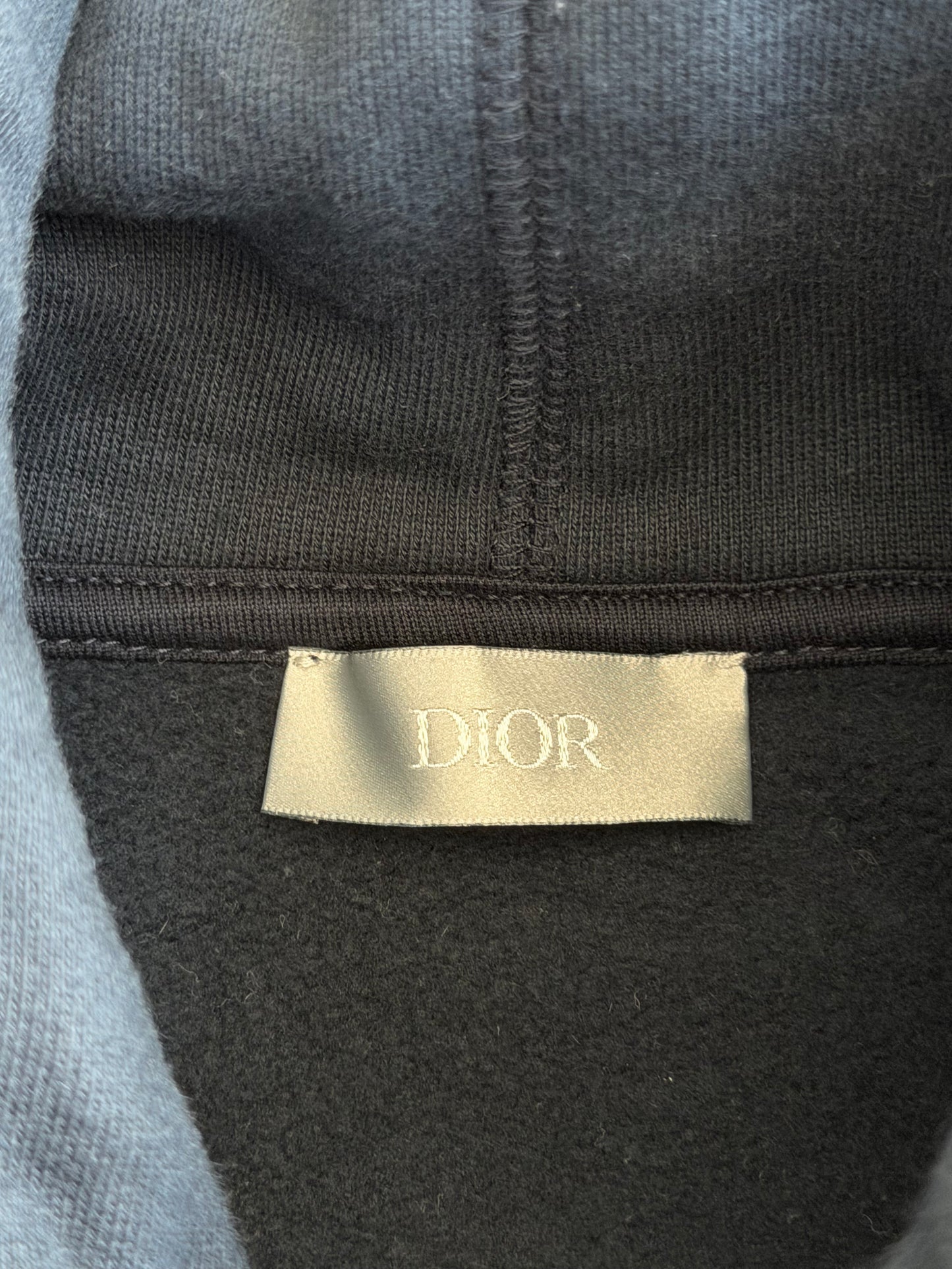Dior Faded Black & White Atelier Logo Hoodie