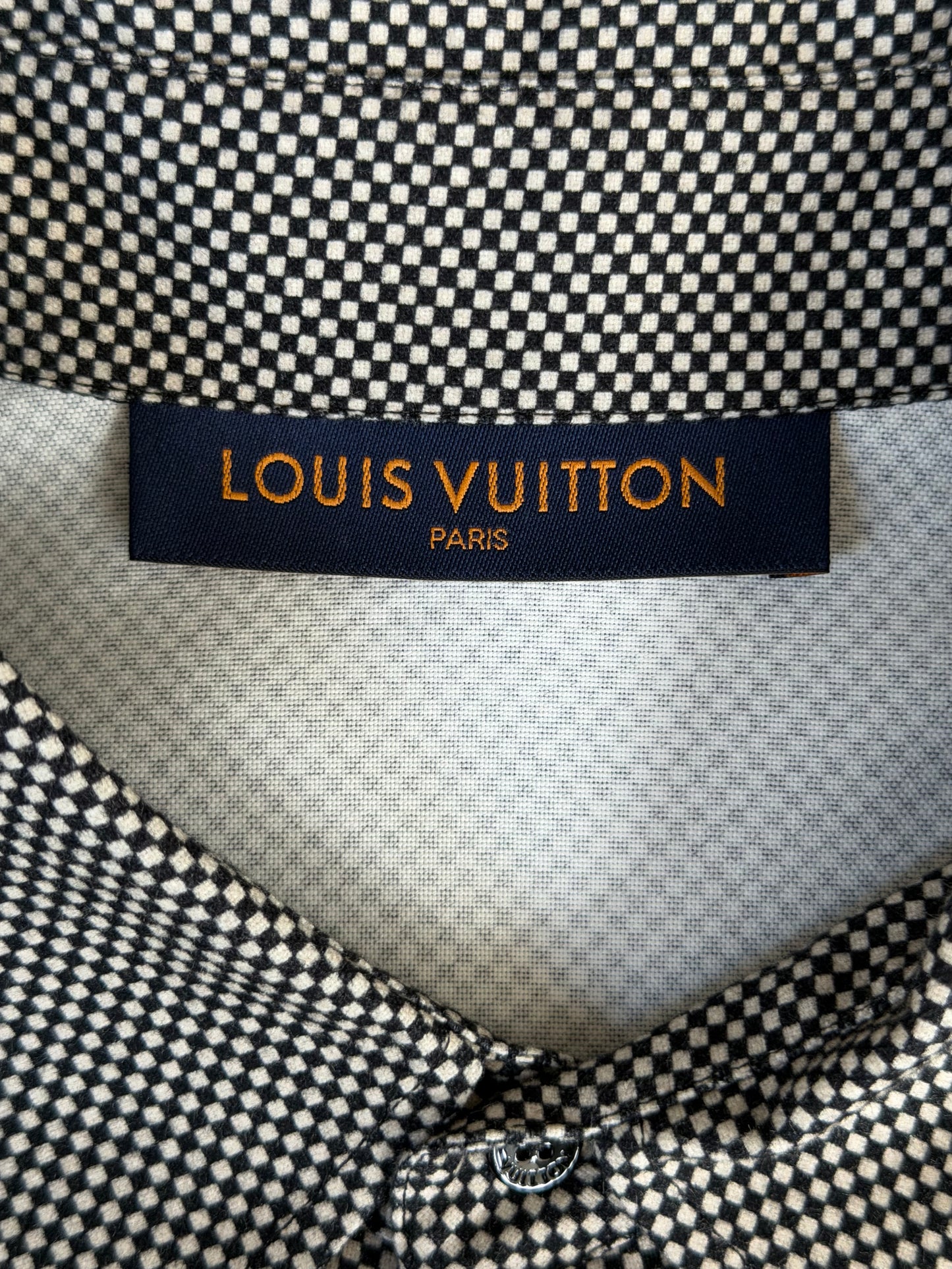 Louis Vuitton Nigo Mini Damier Logo Button Up Shirt
