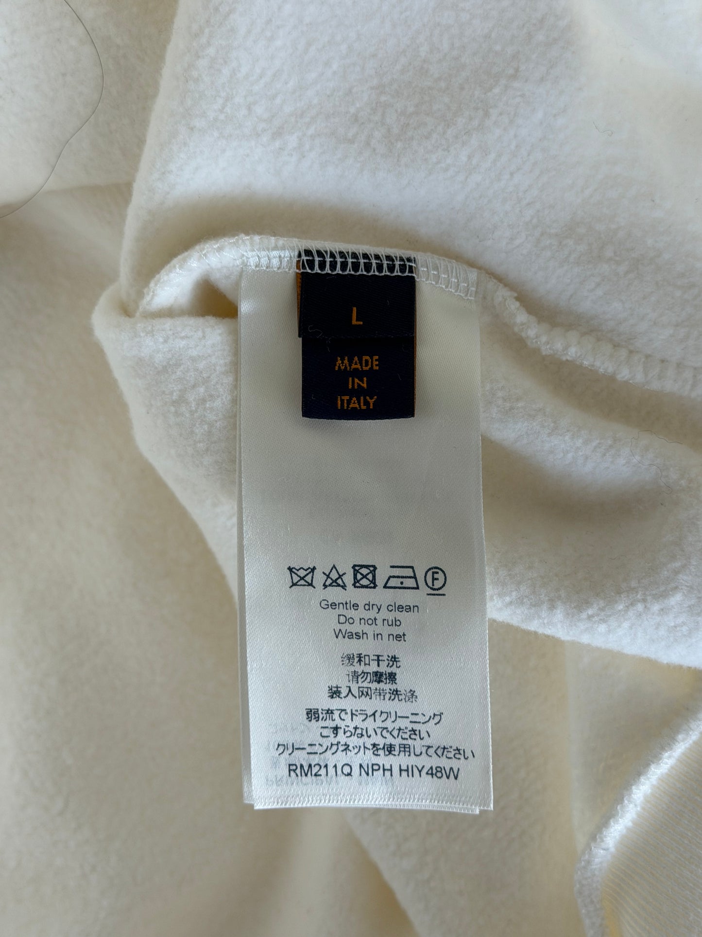 Louis Vuitton White Staples Hoodie
