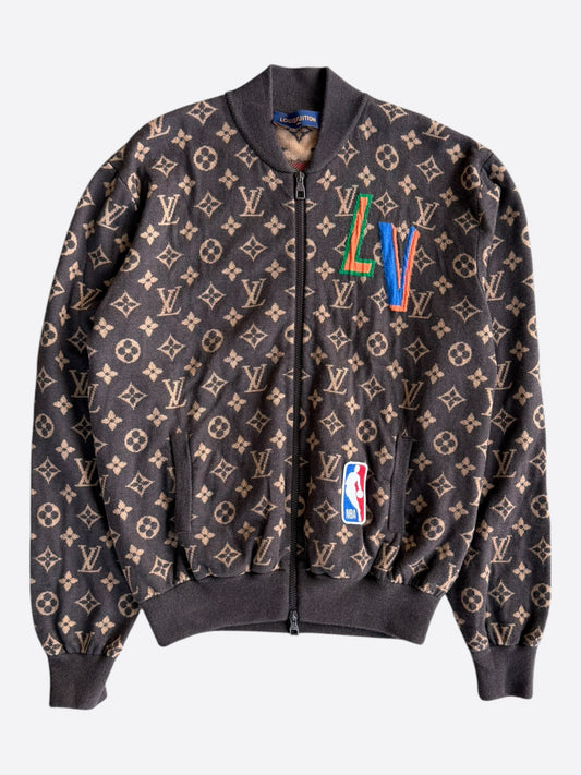 Louis Vuitton Brown Monogram NBA Bomber Jacket