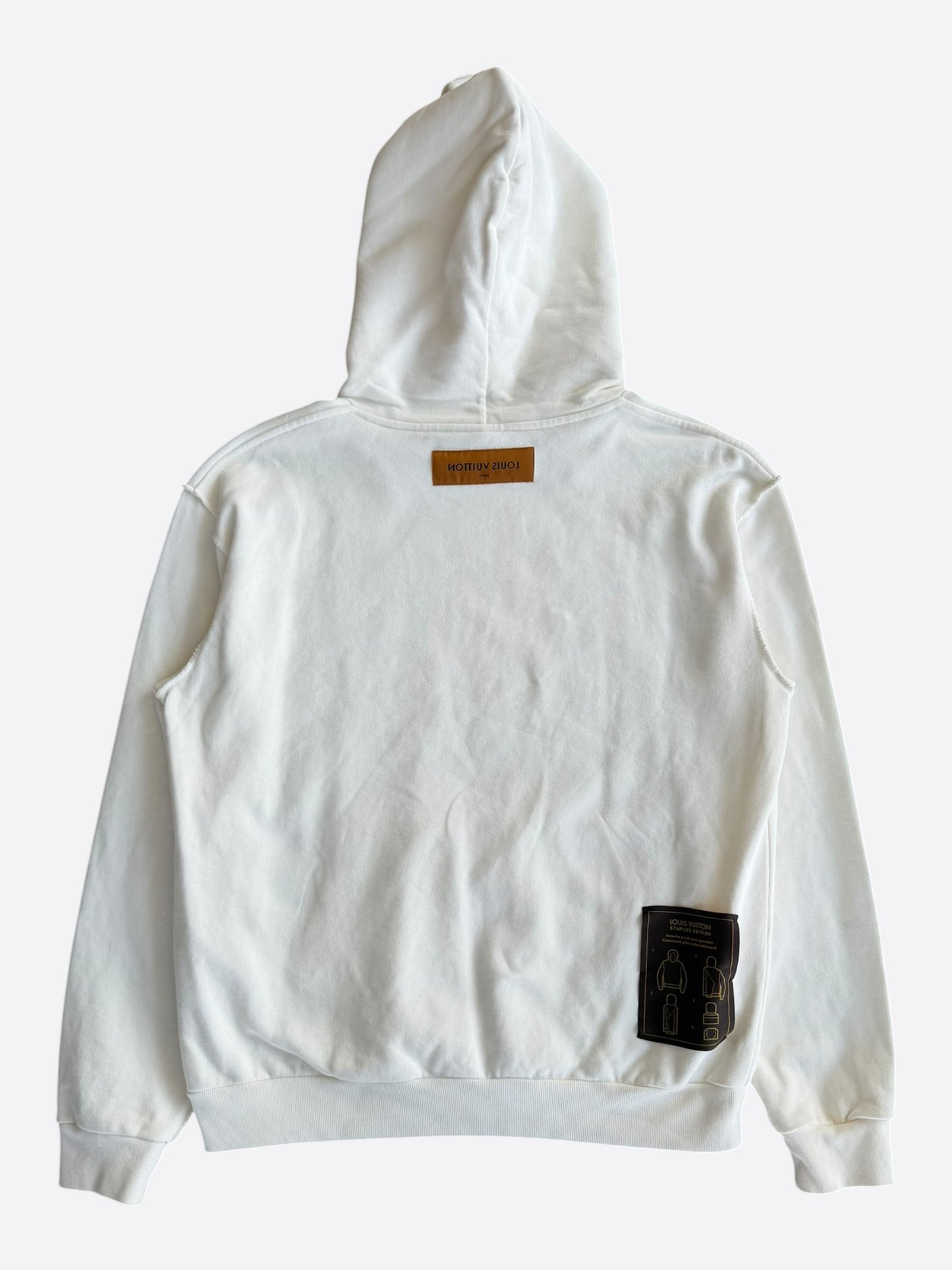 Louis Vuitton White Staples Hoodie