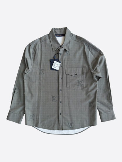 Louis Vuitton Nigo Mini Damier Logo Button Up Shirt