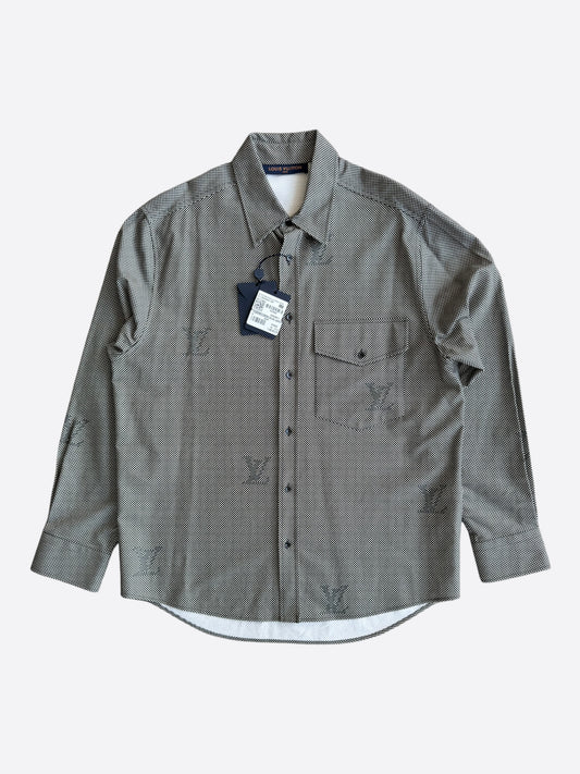 Louis Vuitton Nigo Mini Damier Logo Button Up Shirt